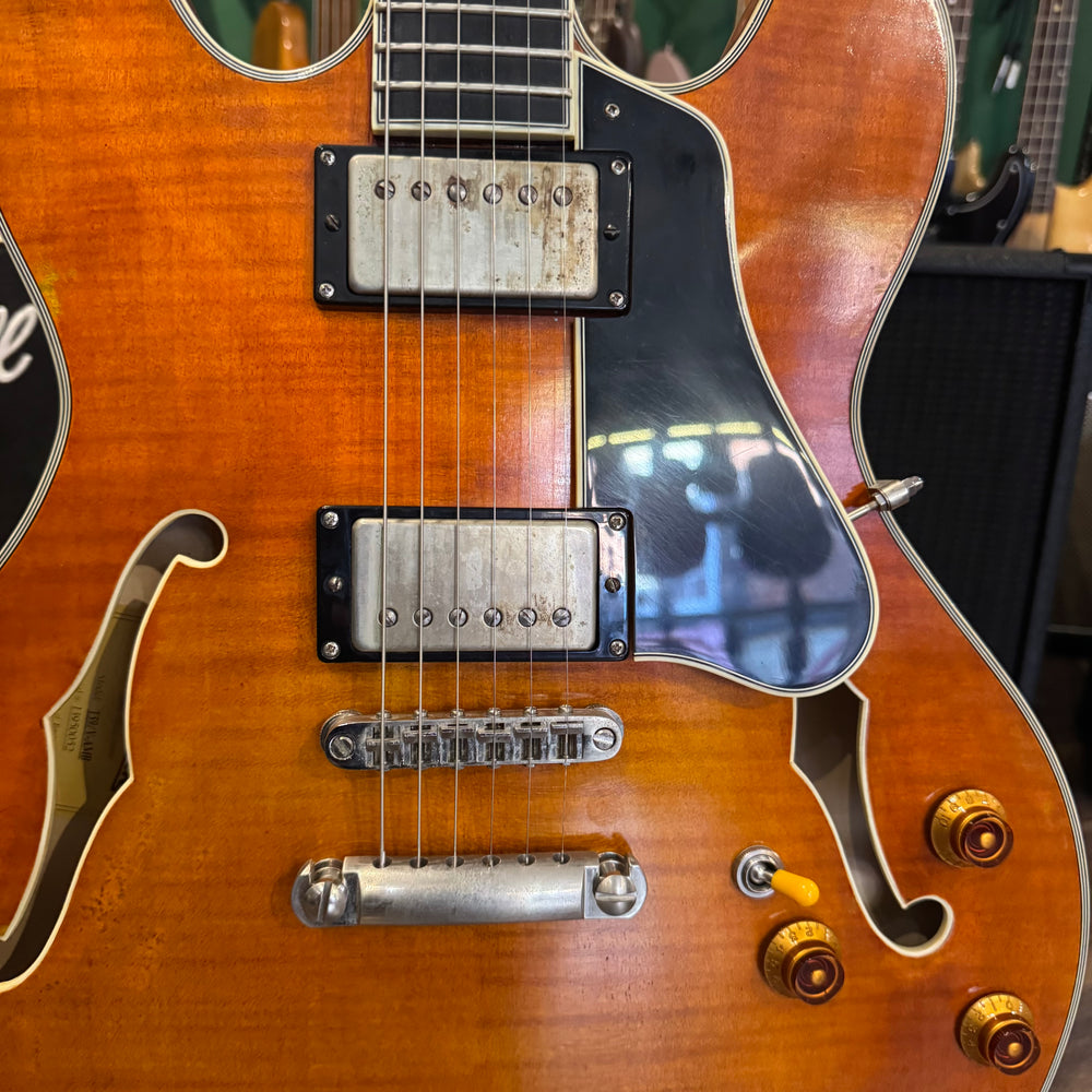 Eastman T59/V Antique Amber Semi Hollow Electric Guitar (Pre-Owned)