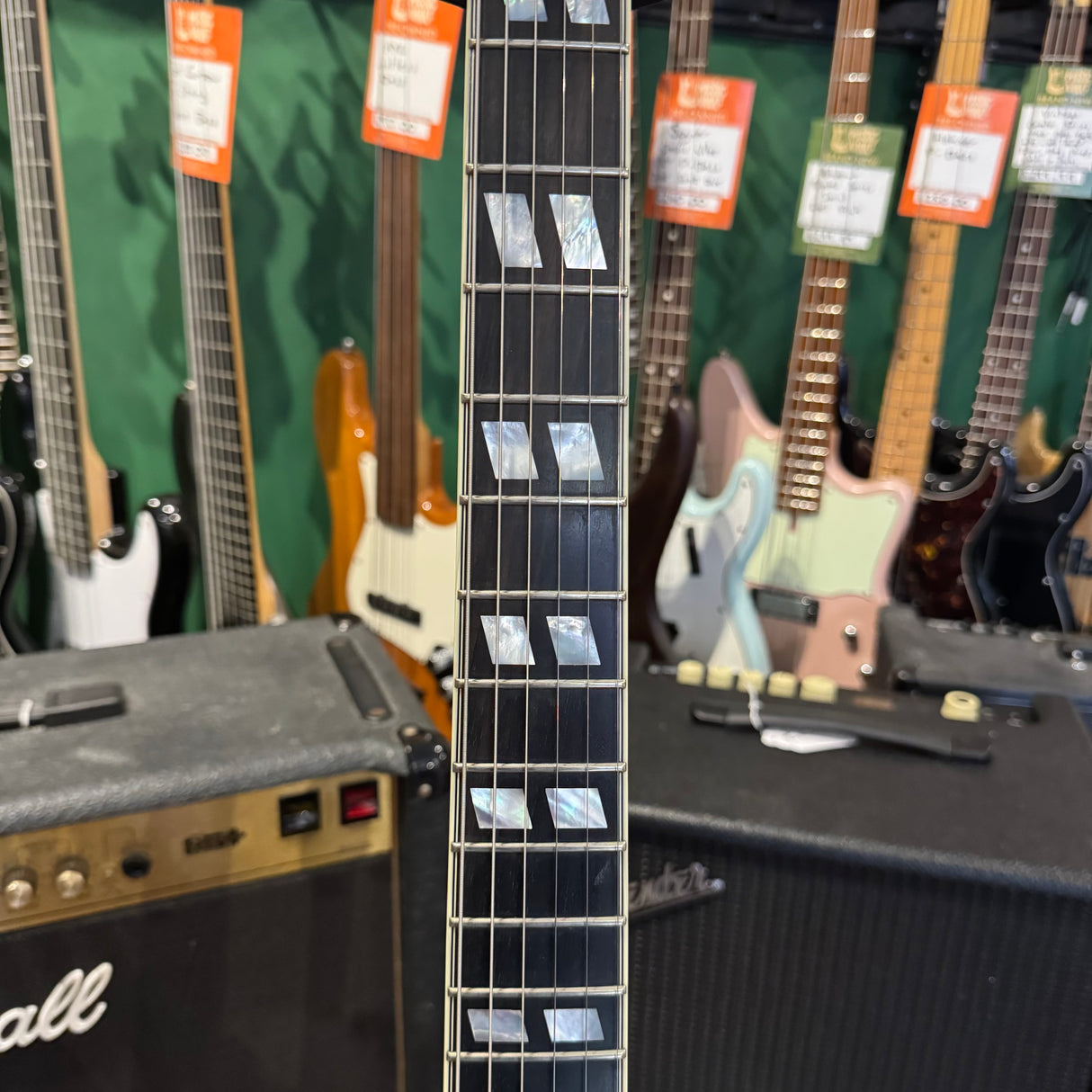 Eastman T59/V Antique Amber Semi Hollow Electric Guitar (Pre-Owned)