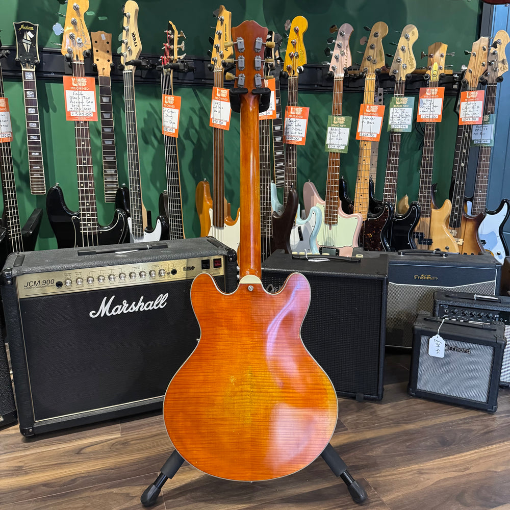 Eastman T59/V Antique Amber Semi Hollow Electric Guitar (Pre-Owned)