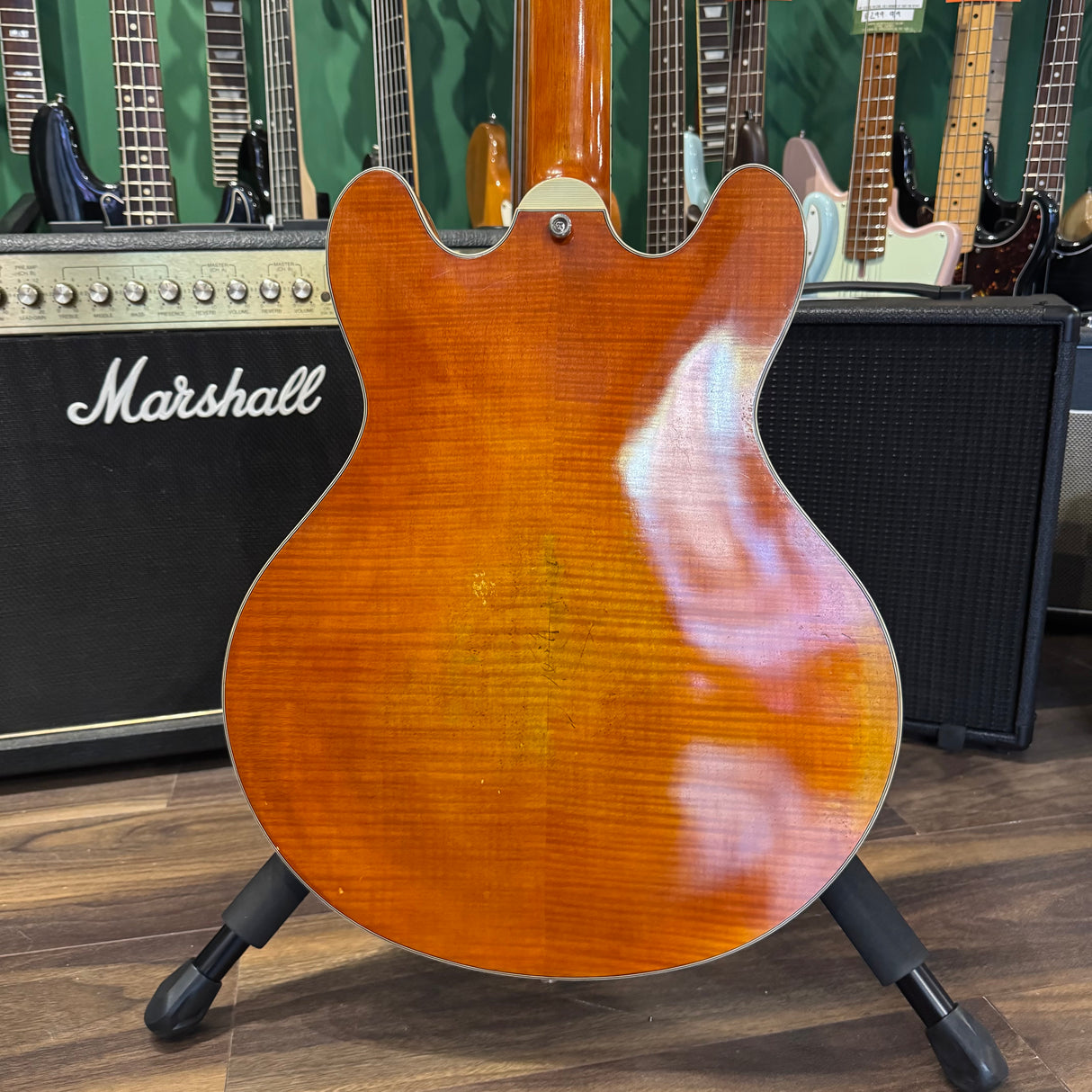 Eastman T59/V Antique Amber Semi Hollow Electric Guitar (Pre-Owned)