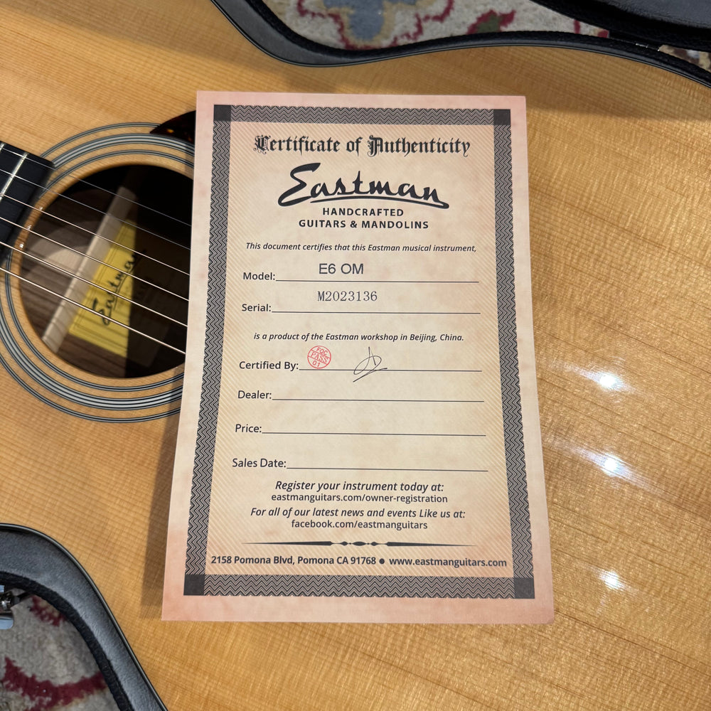 Eastman Traditional Series E6OM Thermo Cure Orchestra Acoustic (Pre-Owned)