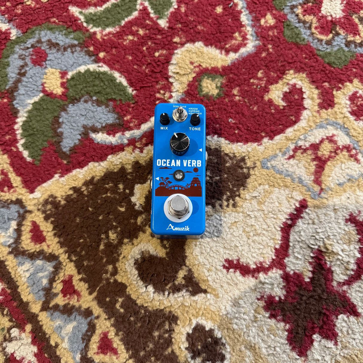 Amuzik Ocean Verb Mini Reverb Pedal (Pre-Owned)