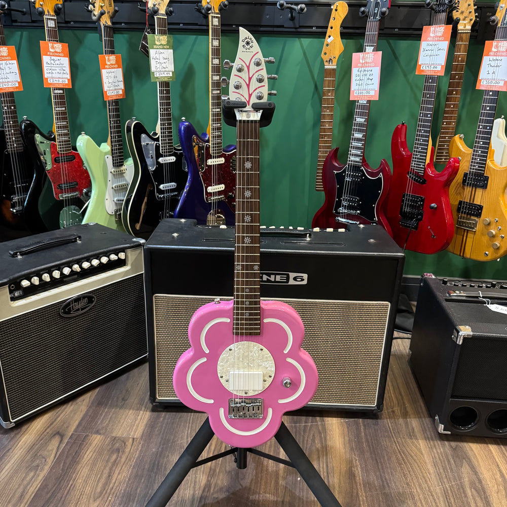 Daisy Rock Pink Flower Electric Guitar (Pre-Owned)