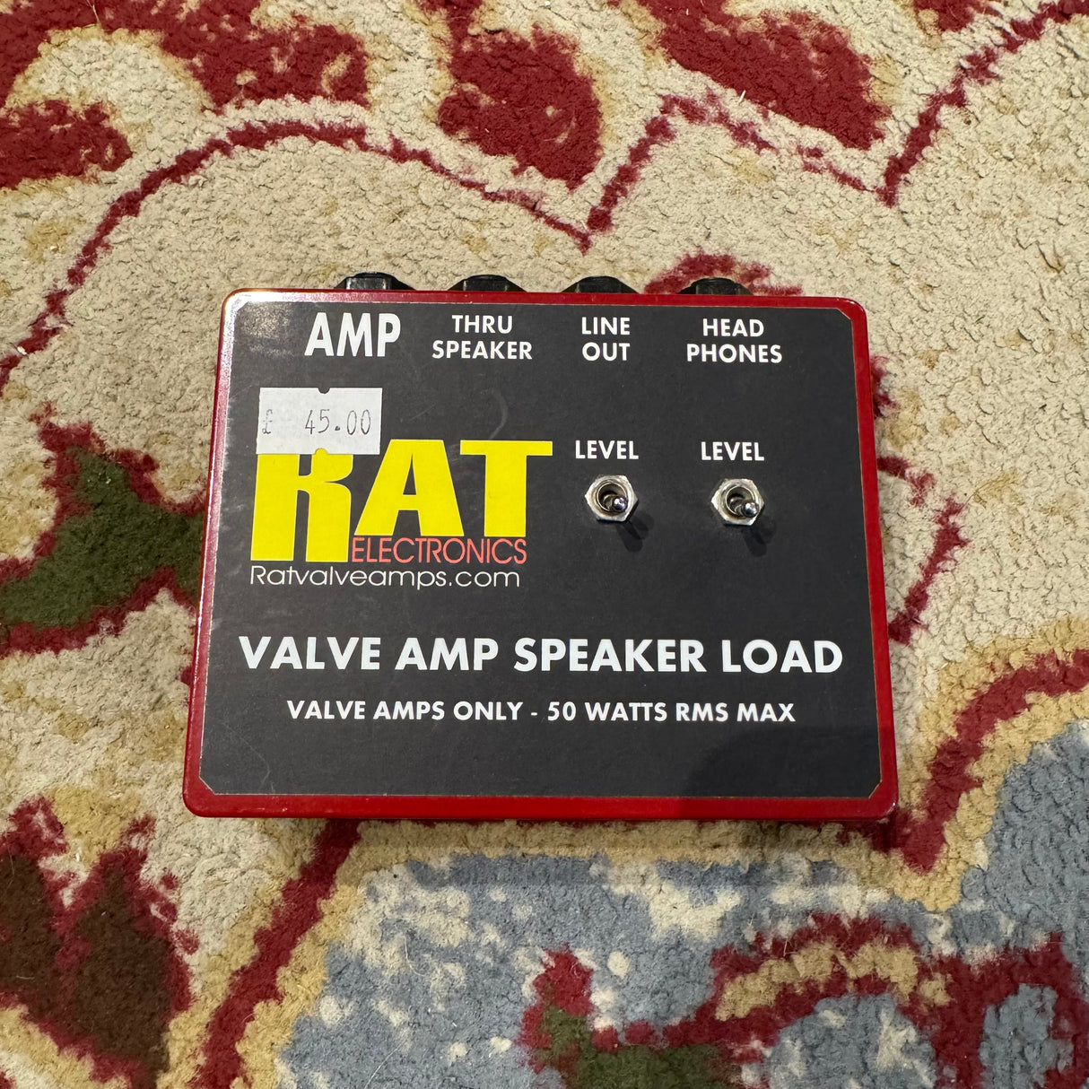Rat Electronic Valve Amp Speaker Load Box 8 Ohms (Pre-Owned)