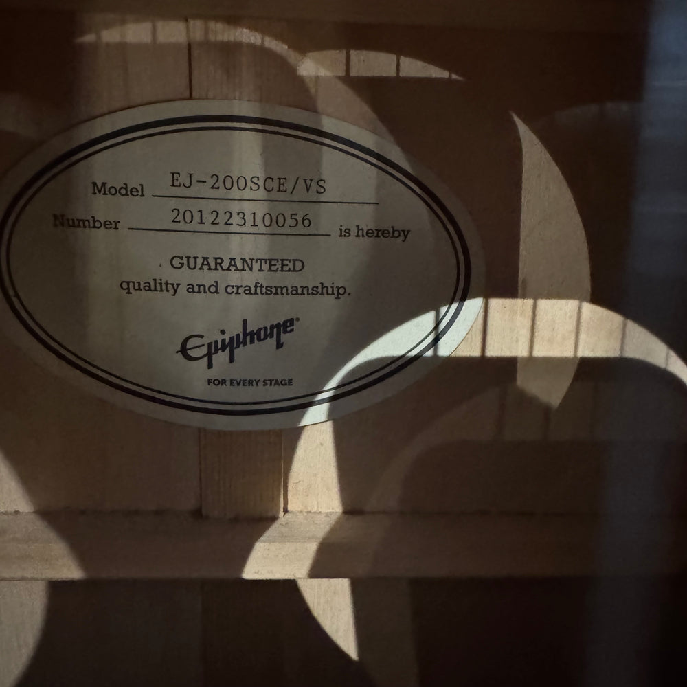 Epiphone J-200 EC Studio (EJ-20SCE) Jumbo Electro Acoustic (Pre-Owned)