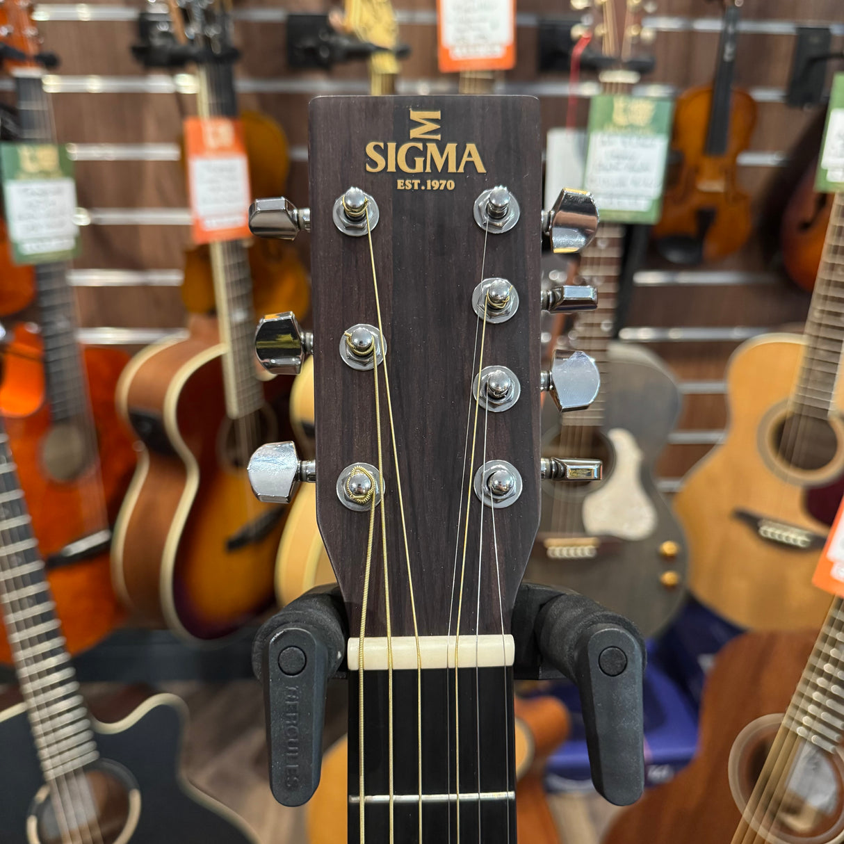 Sigma DM7E 7-String Electro Acoustic Guitar (Pre-Owned)