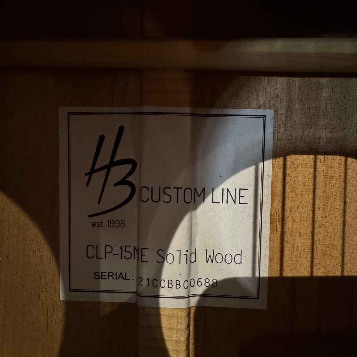 Harley Benton Custom Line CLP-15ME Electro Acoustic (Pre-Owned)