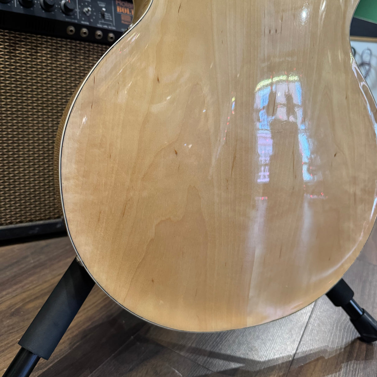 Hagstrom Jimmy Oval 1970's Archtop Jazz Guitar Natural (Pre-Owned)