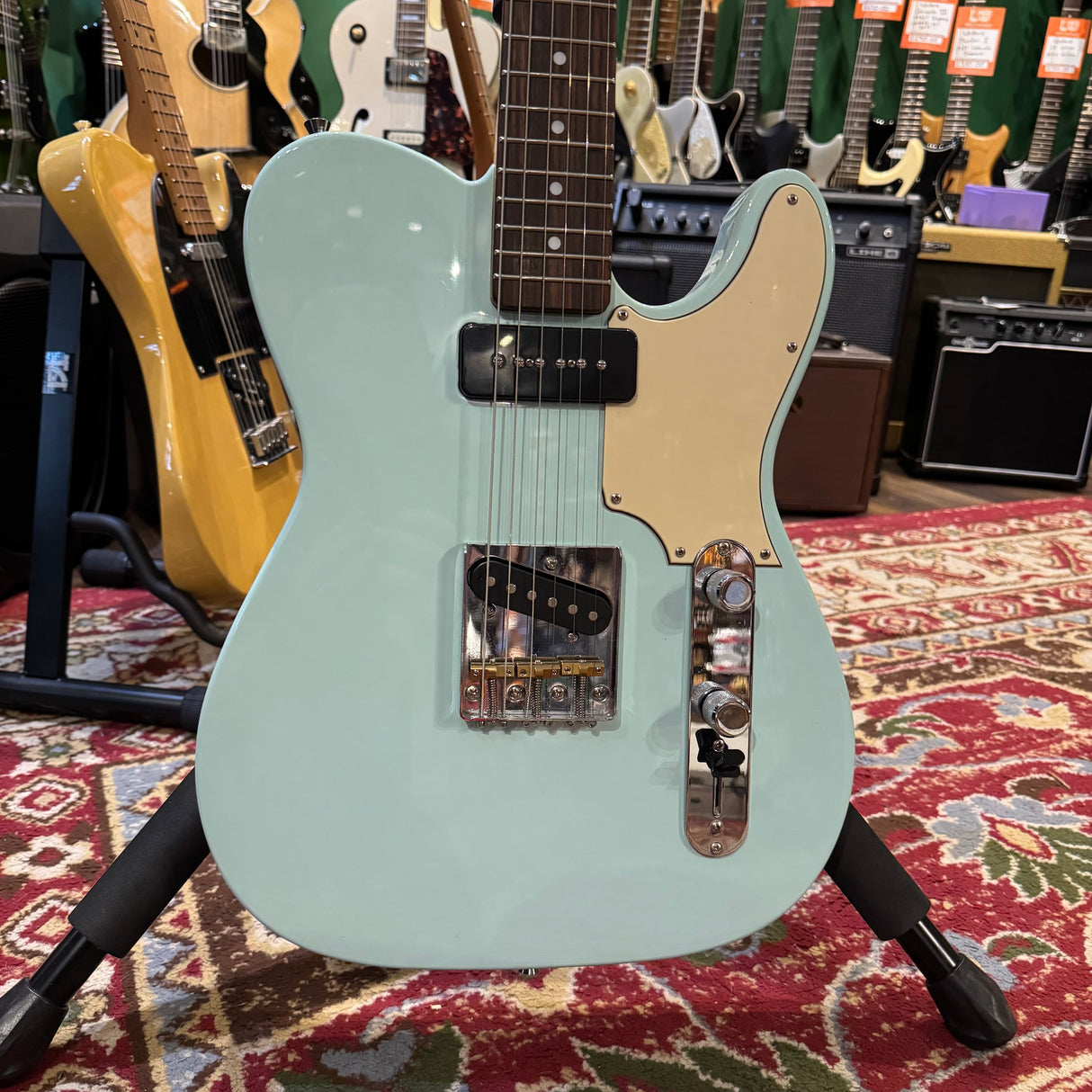 Stagg SET-CST SNB Vintage T Series Electric Guitar Blue (Pre-Owned)