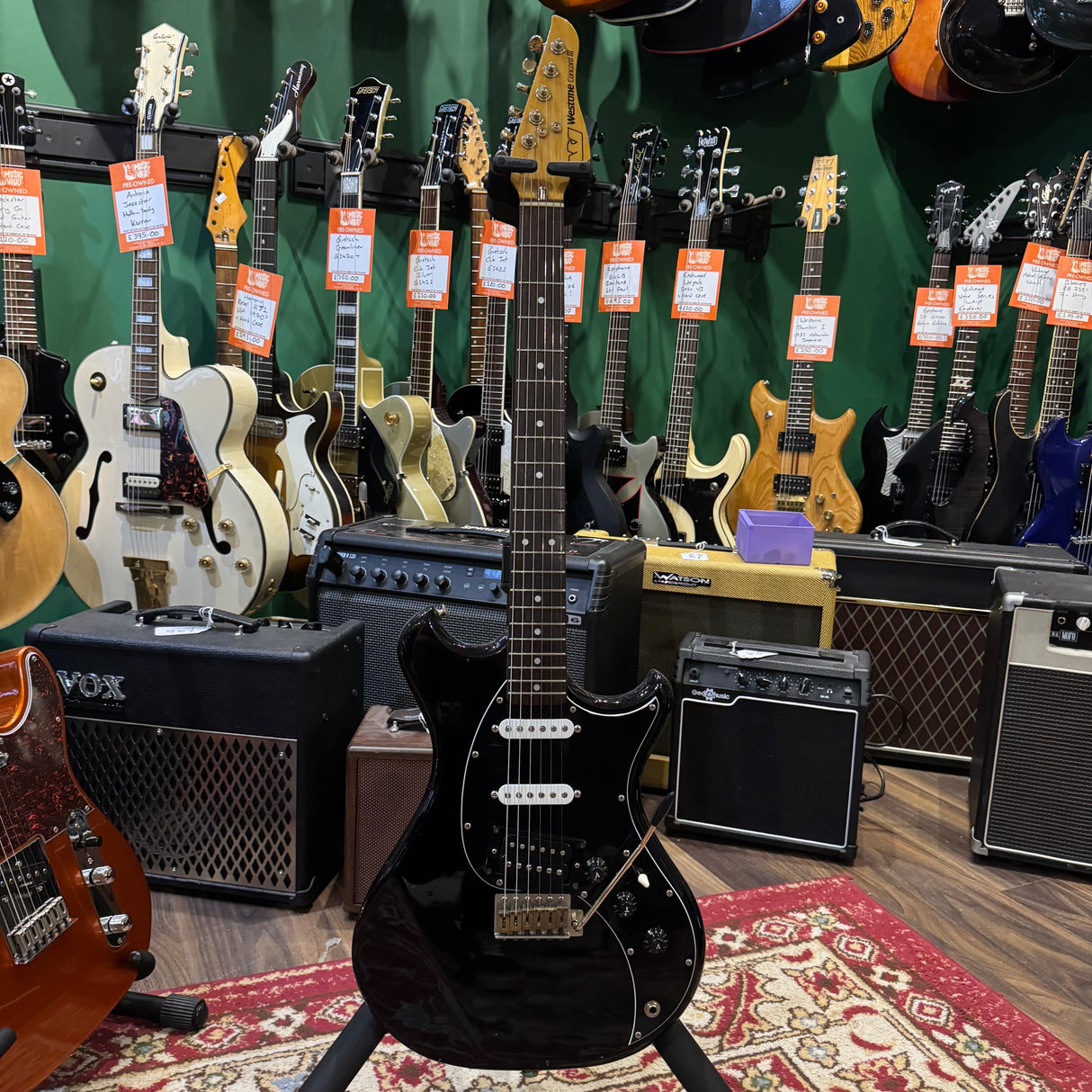 Westone Concord III Electric Guitar 1980's Matsumoku Japan Black (Pre-Owned)