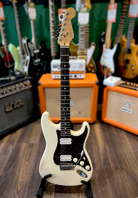 Fender USA HH Big Apple Stratocaster White (Pre-Owned) - Music Vault