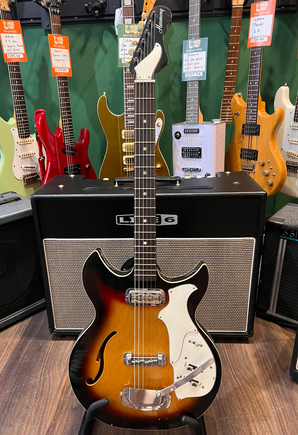 Harmony Rebel H-81 1960's Sunburst (Pre-Owned) - Music Vault