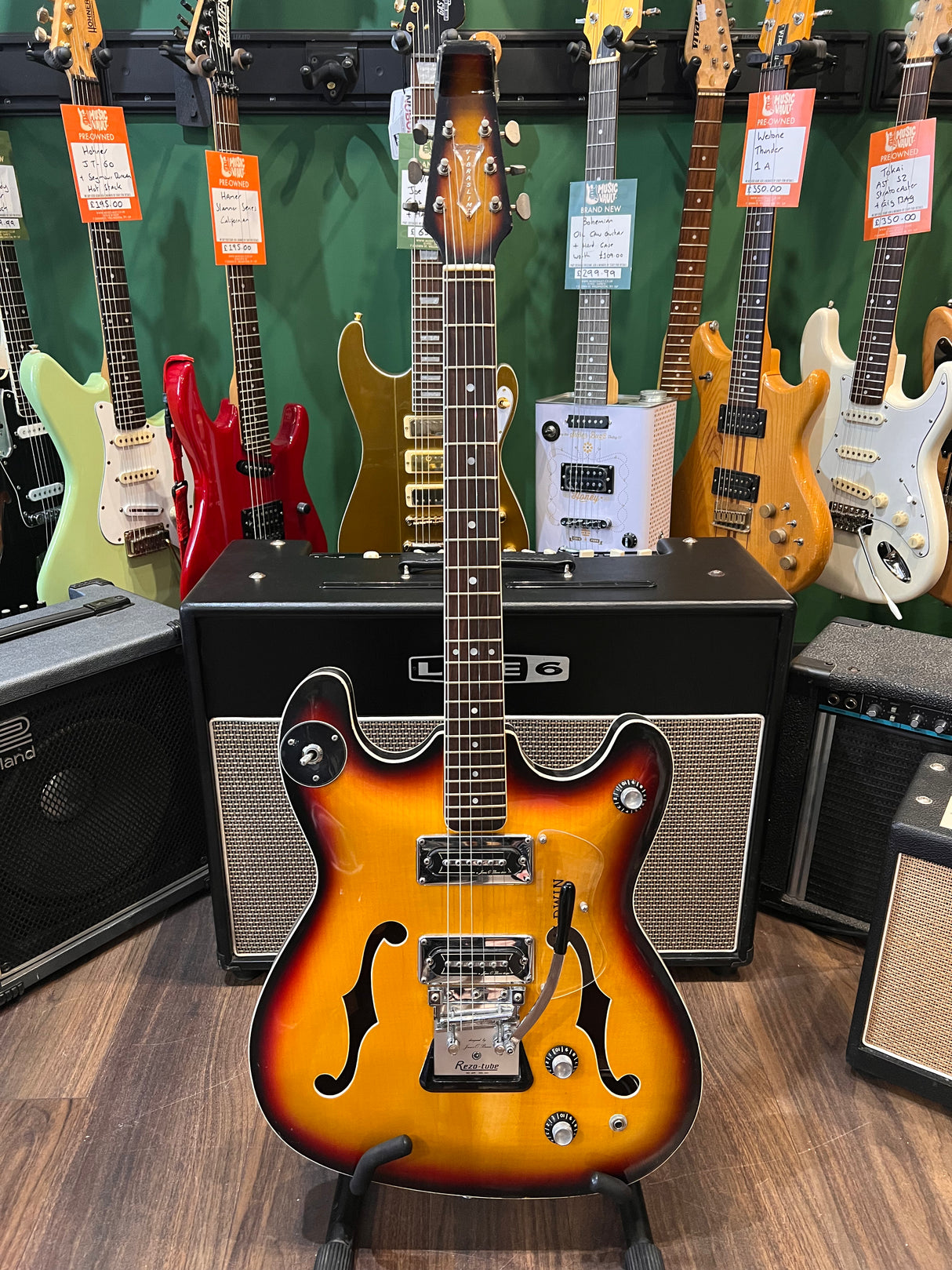 Burns Baldwin Vibraslim 1960's Sunburst (Pre-Owned) - Music Vault