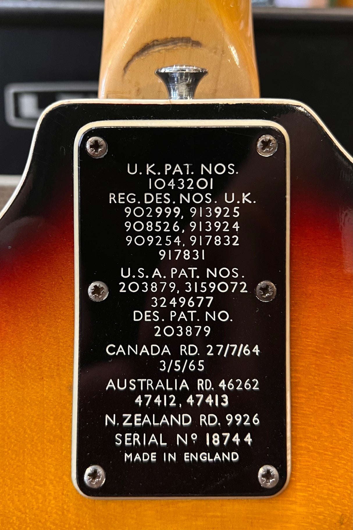 Burns Baldwin Vibraslim 1960's Sunburst (Pre-Owned) - Music Vault