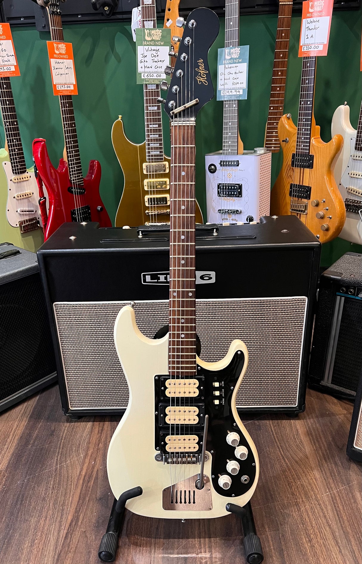 Hofner H-173 1960's White (Pre-Owned) - Music Vault