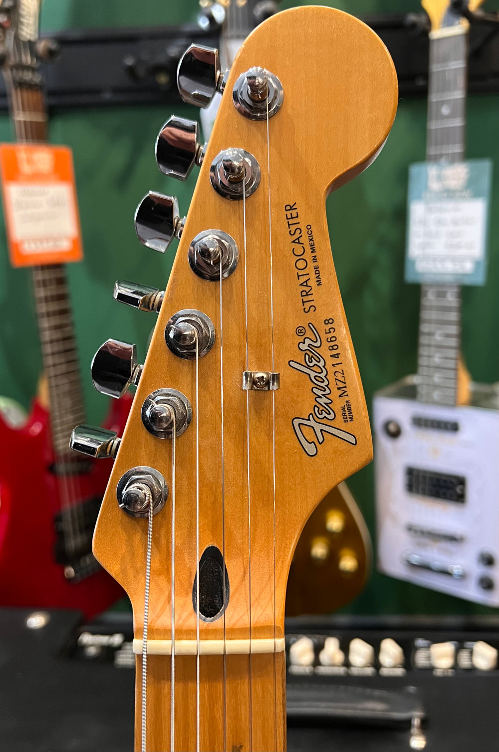 Fender Mexican Standard Stratocaster HSS Sunburst 2002 (Pre-Owned) - Music Vault