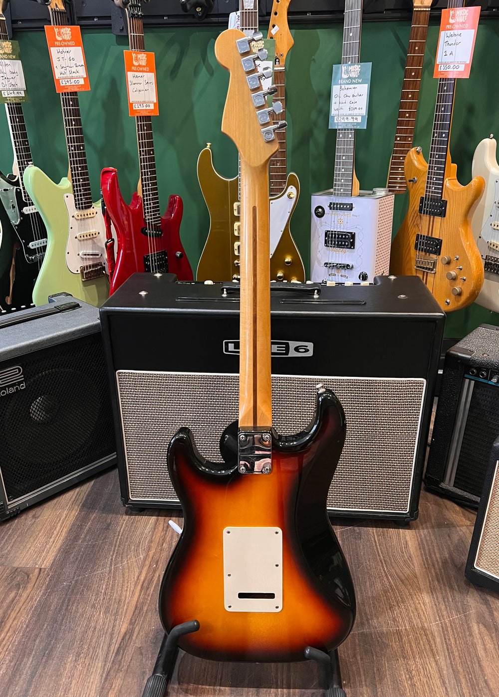 Fender Mexican Standard Stratocaster HSS Sunburst 2002 (Pre-Owned) - Music Vault