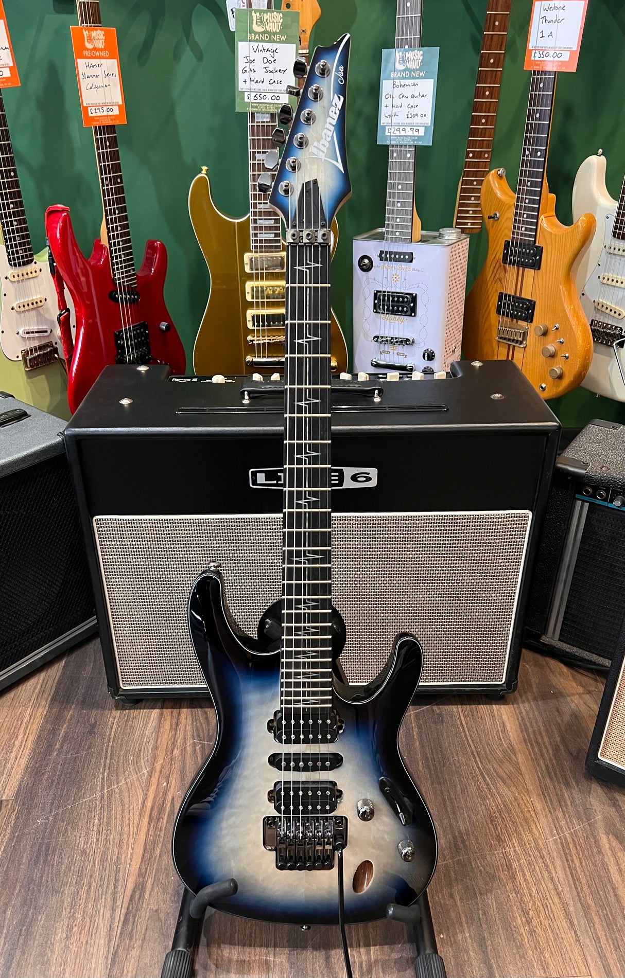 Ibanez Nita Strauss Signature JIVAJR Deep Sea Blonde (Pre-Owned) - Music Vault