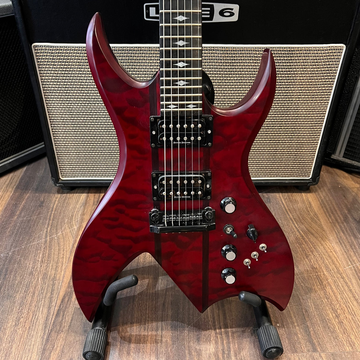 BC Rich Bich ST Hard Tail Transparent Red (Pre-Owned) - Music Vault