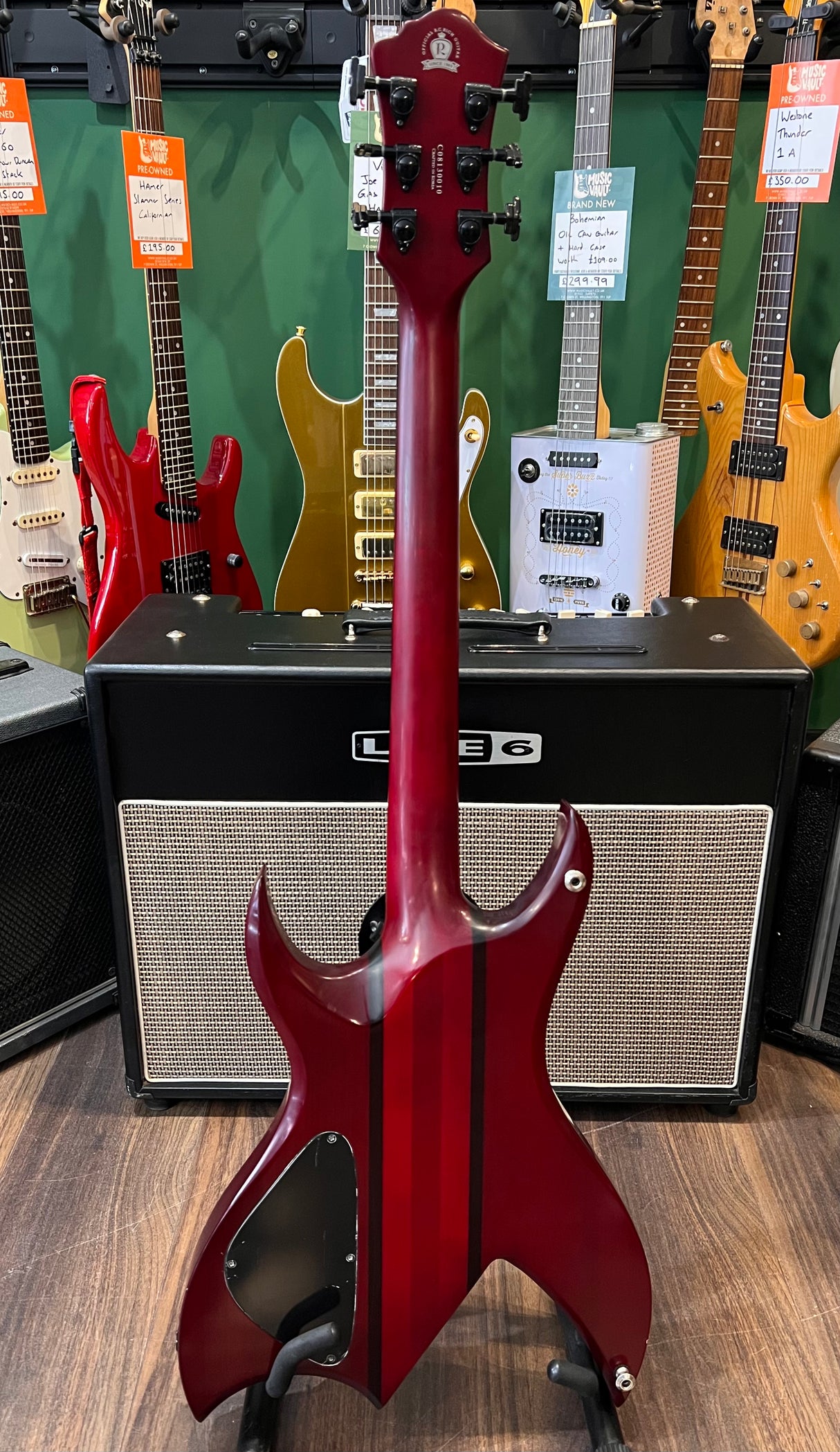 BC Rich Bich ST Hard Tail Transparent Red (Pre-Owned) - Music Vault