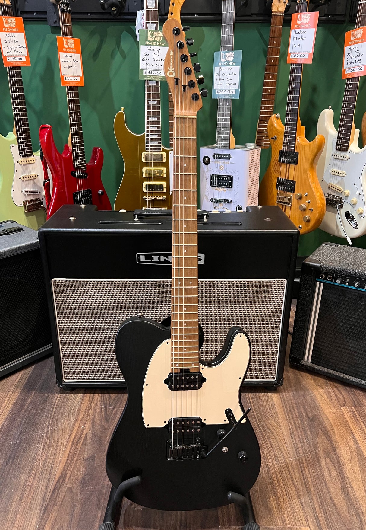 Charvel Pro-Mod So-Cal Style 2 24 HH 2PT CM Black Ash (Pre-Owned)