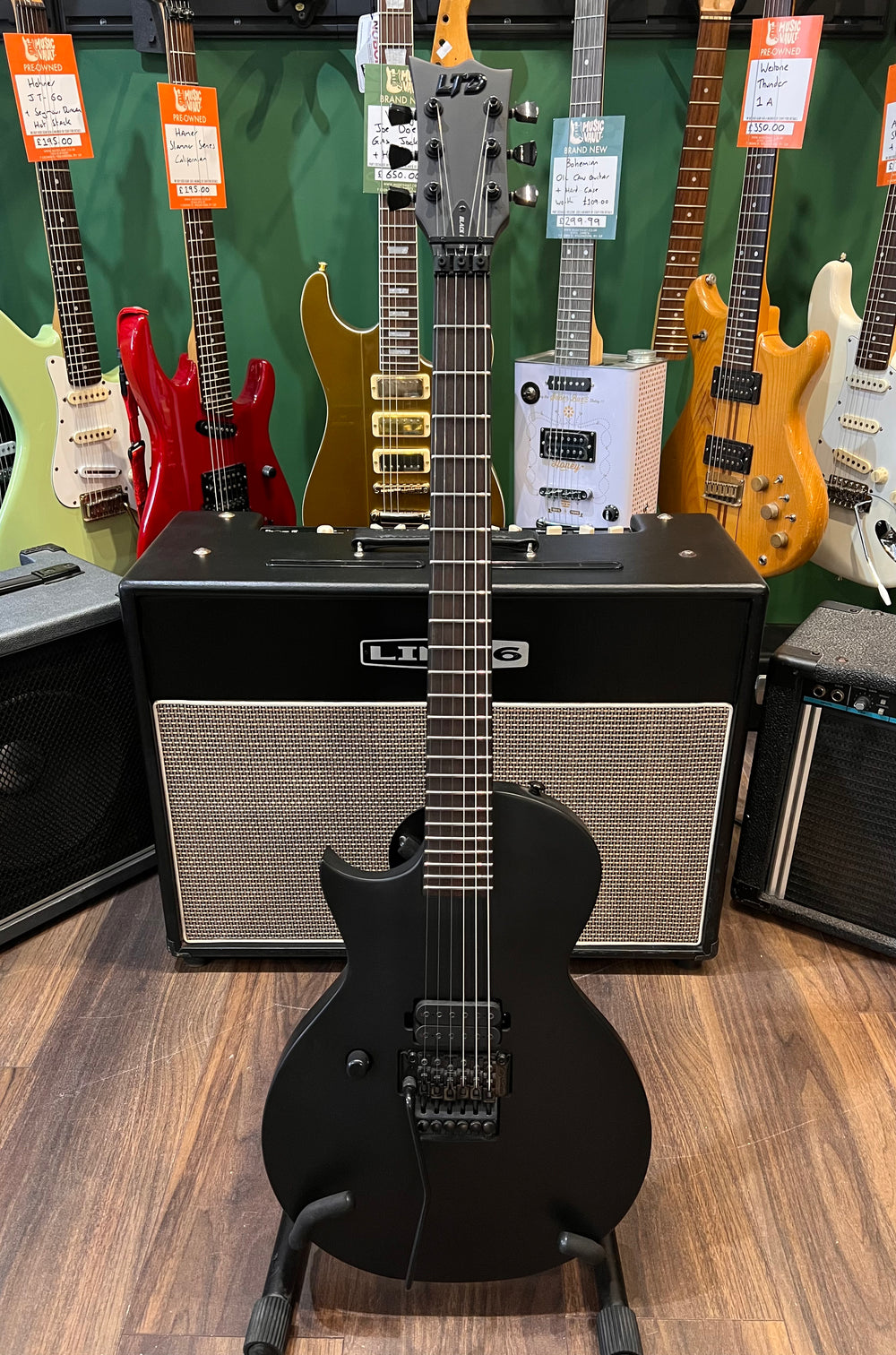 ESP LTD EC-FR Black Metal Left Handed (Pre-Owned) - Music Vault