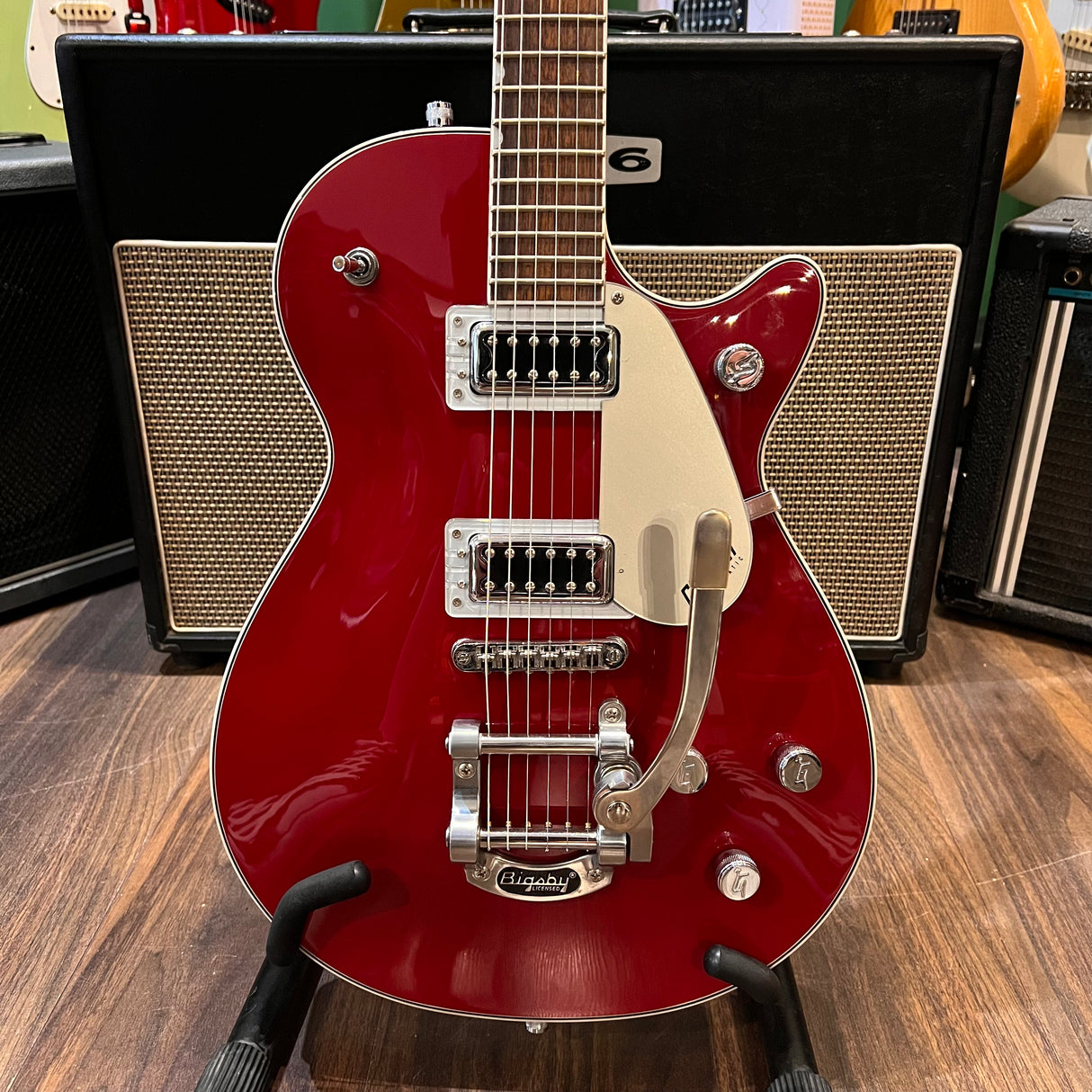 Gretsch G5230T Electromatic Jet FT Single Cut Bigsby Firebird Red (Pre-Owned) - Music Vault