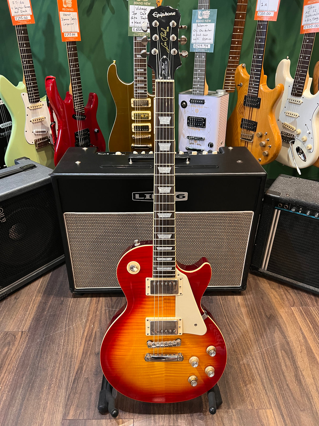 Epiphone Les Paul Standard Pro Cherry Burst 2016 (Pre-Owned) - Music Vault