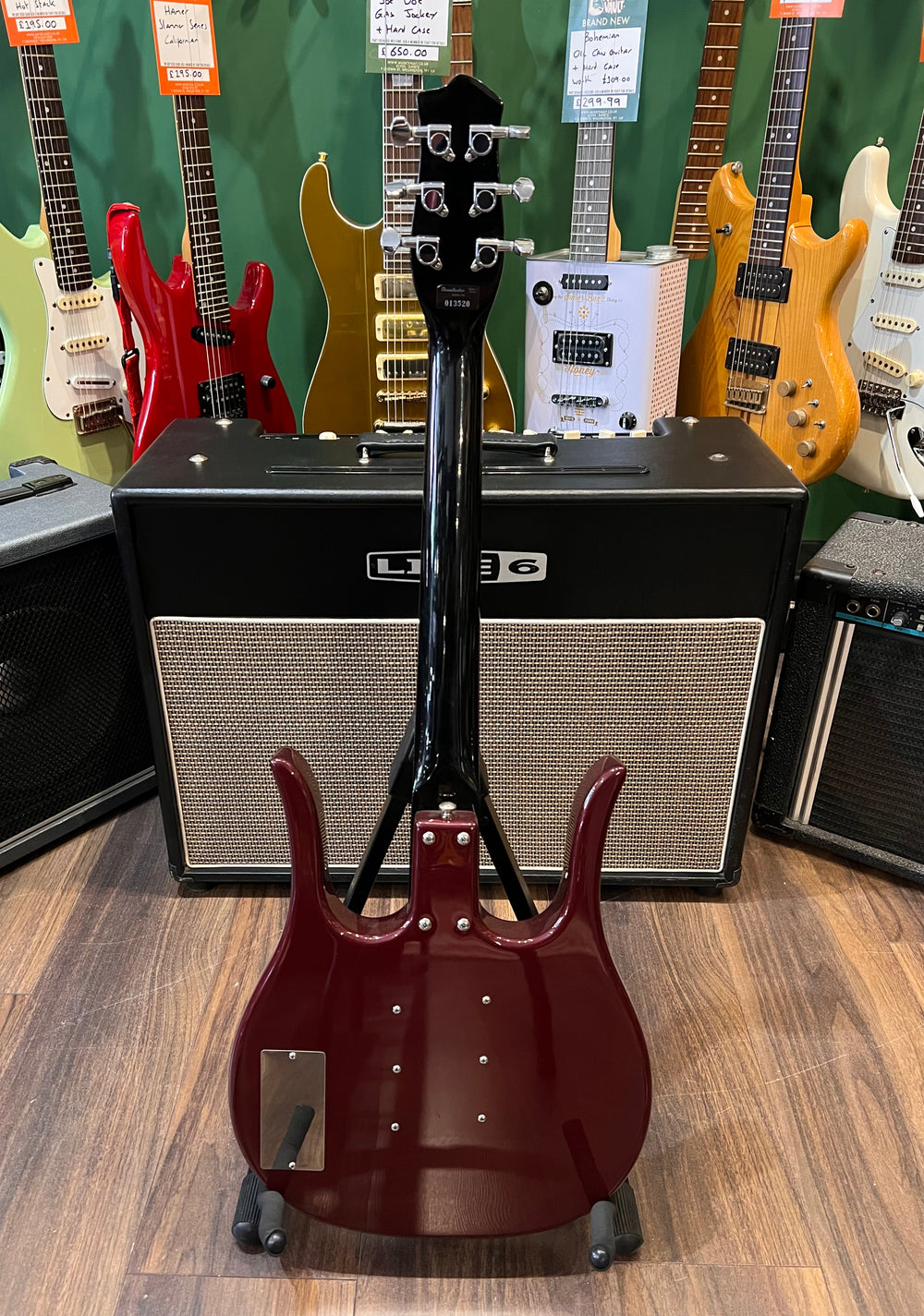 Danelectro 58 Longhorn Beatnik Burgundy (Pre-Owned) - Music Vault