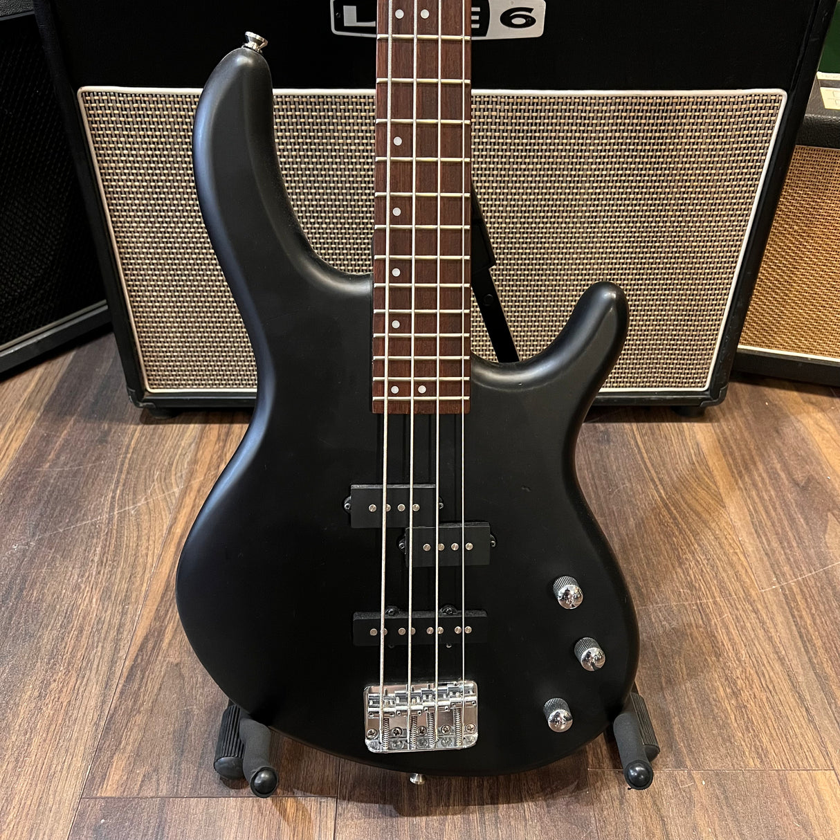 Cort Action PJ Bass Open Pore Black (Pre-Owned) - Music Vault