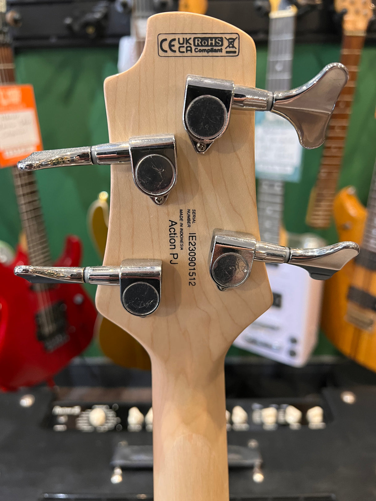 Cort Action PJ Bass Open Pore Black (Pre-Owned) - Music Vault