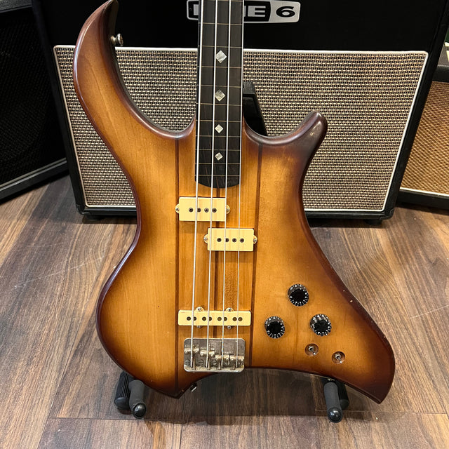Unknown 1980's Handmade Aria Urchin Fretless Bass Clone (Pre-Owned) - Music Vault
