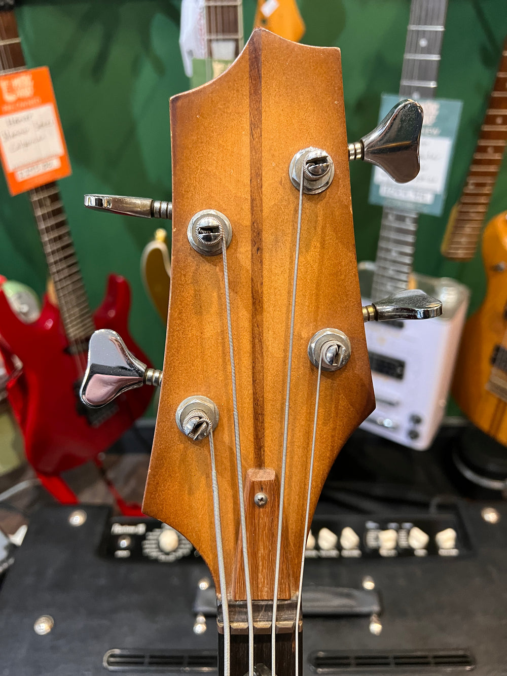 Unknown 1980's Handmade Aria Urchin Fretless Bass Clone (Pre-Owned) - Music Vault