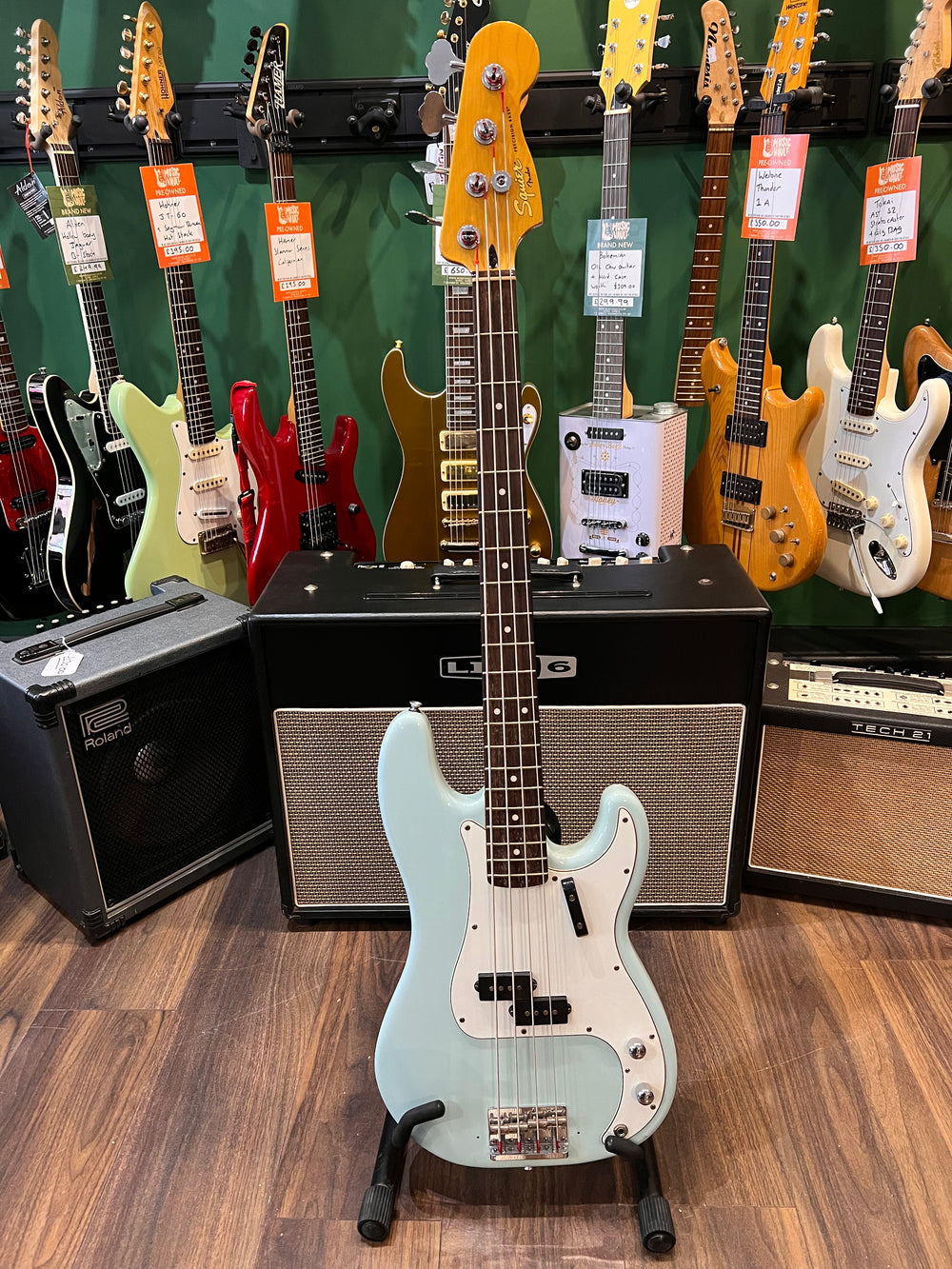 Squire FSR Classic Vibe 60's Precision Bass Sonic Blue (Pre-Owned) - Music Vault