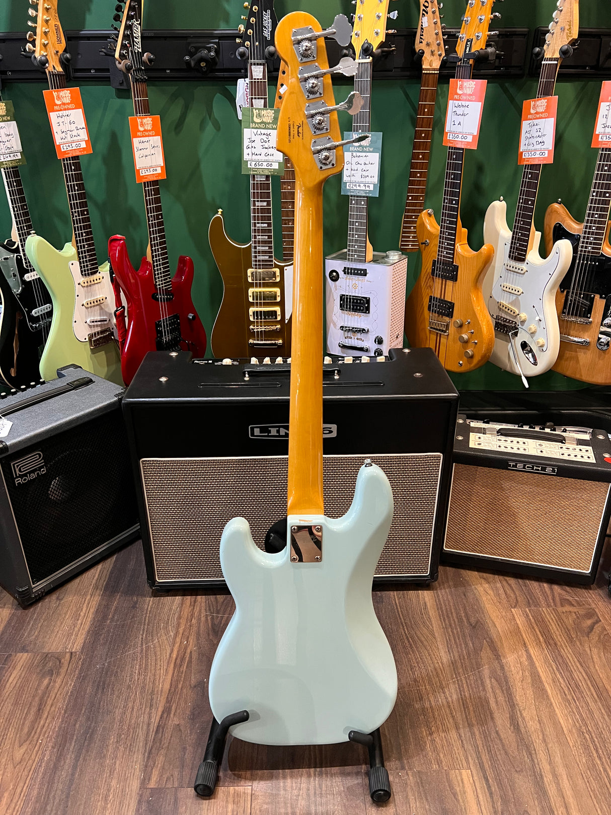 Squire FSR Classic Vibe 60's Precision Bass Sonic Blue (Pre-Owned) - Music Vault