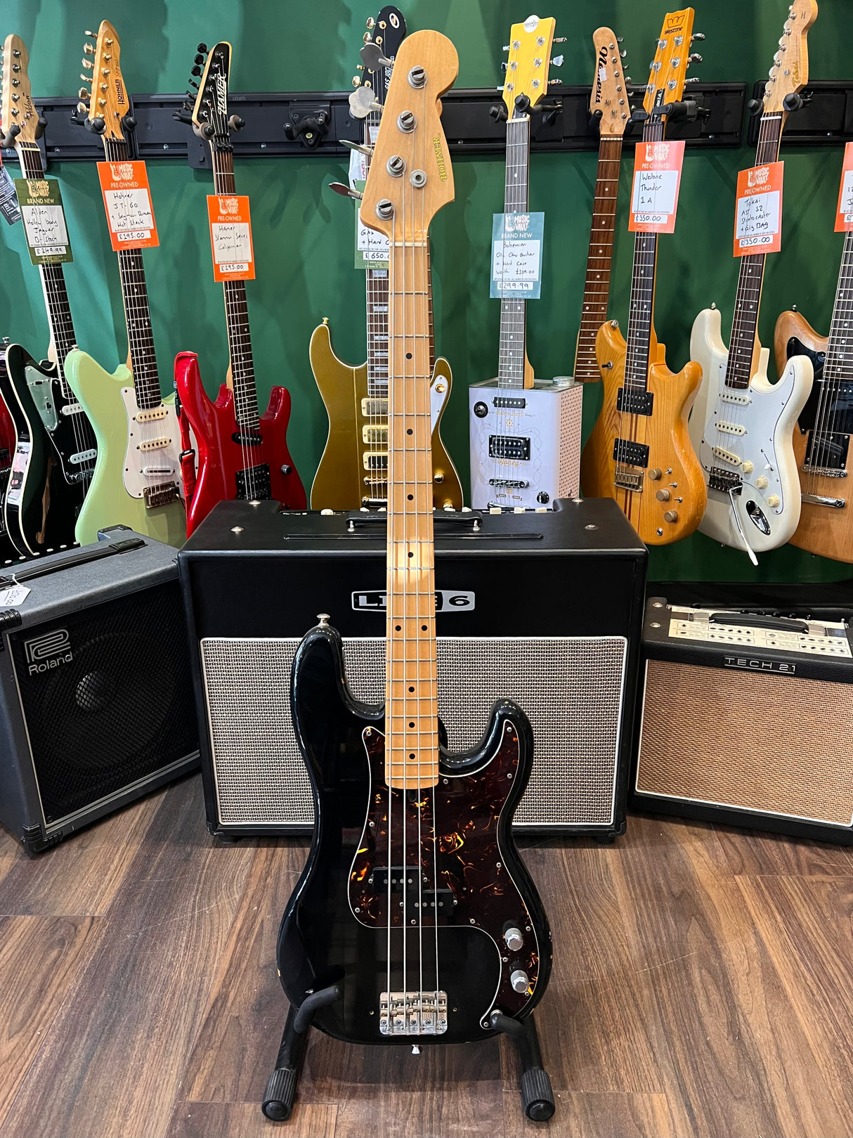 Hohner Precision Bass 1970's Japanese Black (Pre-Owned) - Music Vault