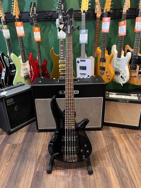 Yamaha RBX375 5 String Bass Black (Pre-Owned) - Music Vault