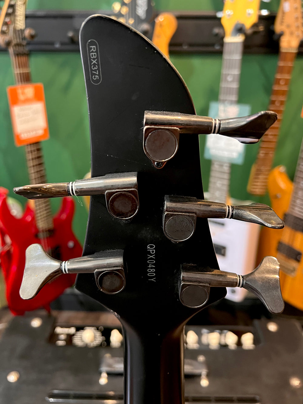 Yamaha RBX375 5 String Bass Black (Pre-Owned) - Music Vault