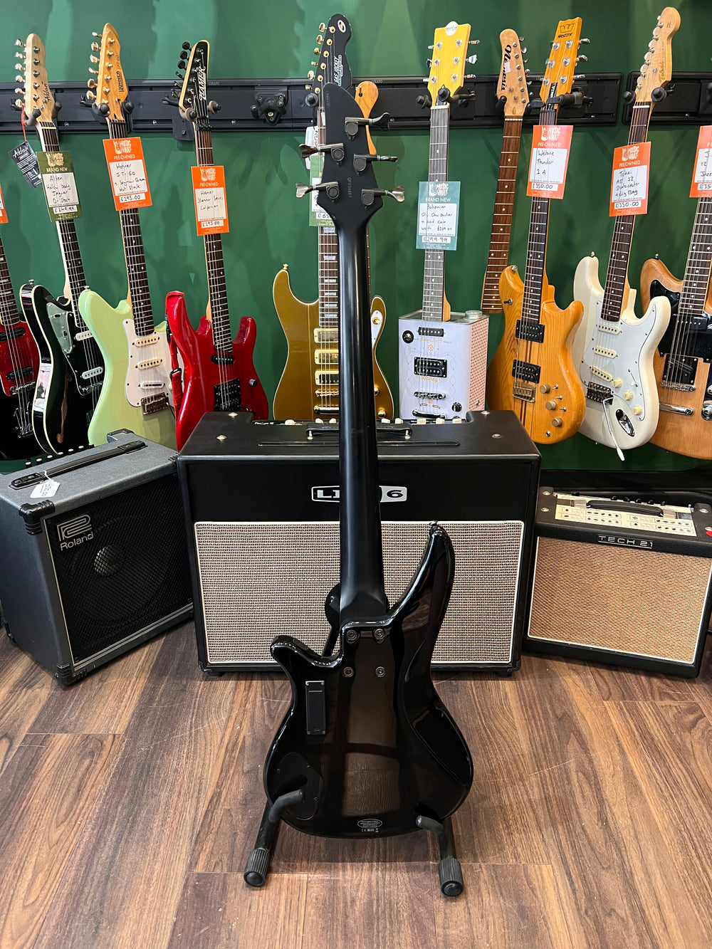 Yamaha RBX375 5 String Bass Black (Pre-Owned) - Music Vault