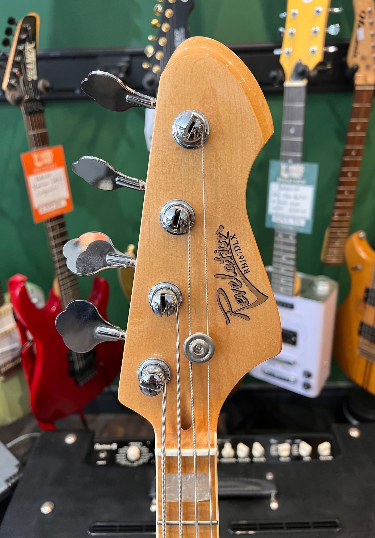 Revelation RBJ-67 DLX Jazz Bass Natural (Pre-Owned) - Music Vault