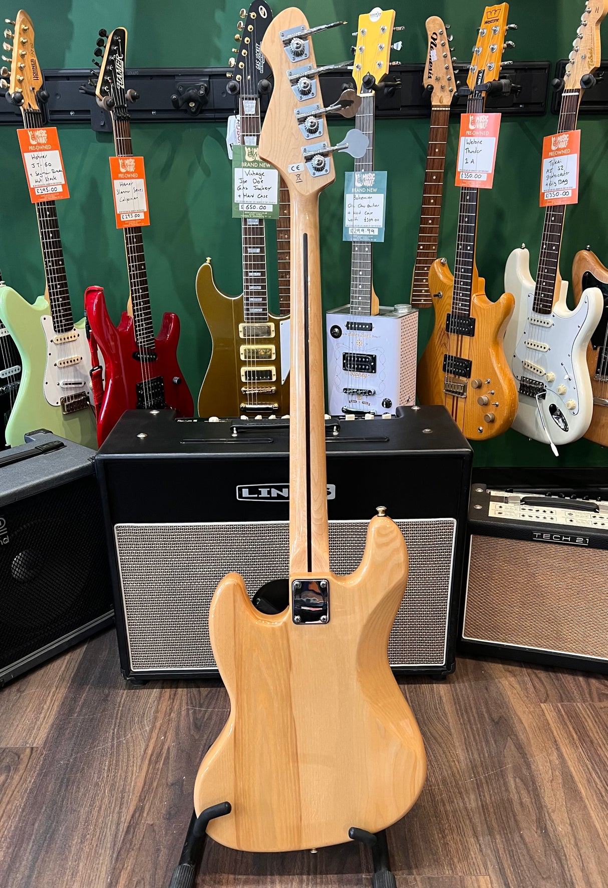 Revelation RBJ-67 DLX Jazz Bass Natural (Pre-Owned) - Music Vault