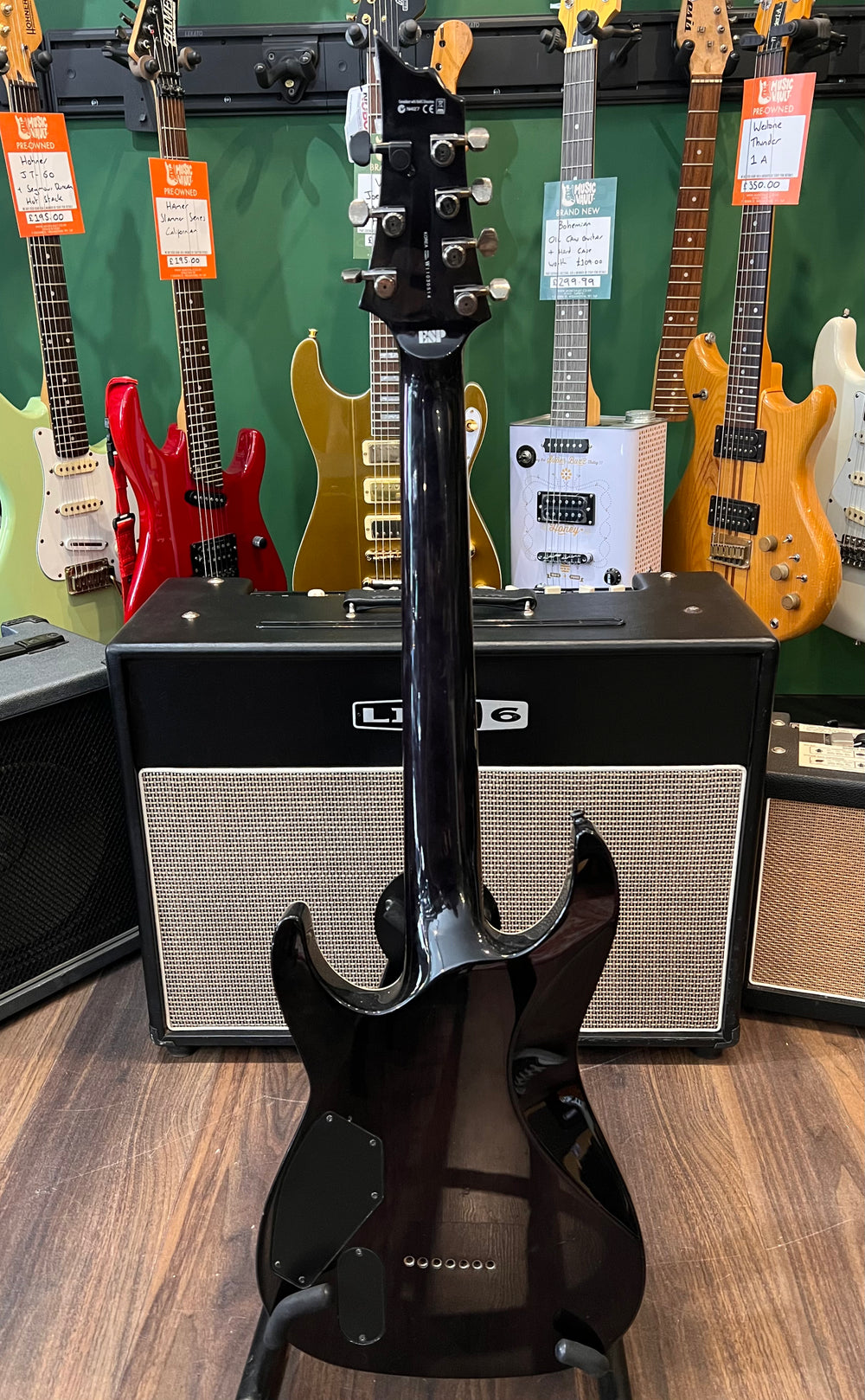 ESP LTD H1007 7 String See Thru Black (Pre-Owned) - Music Vault