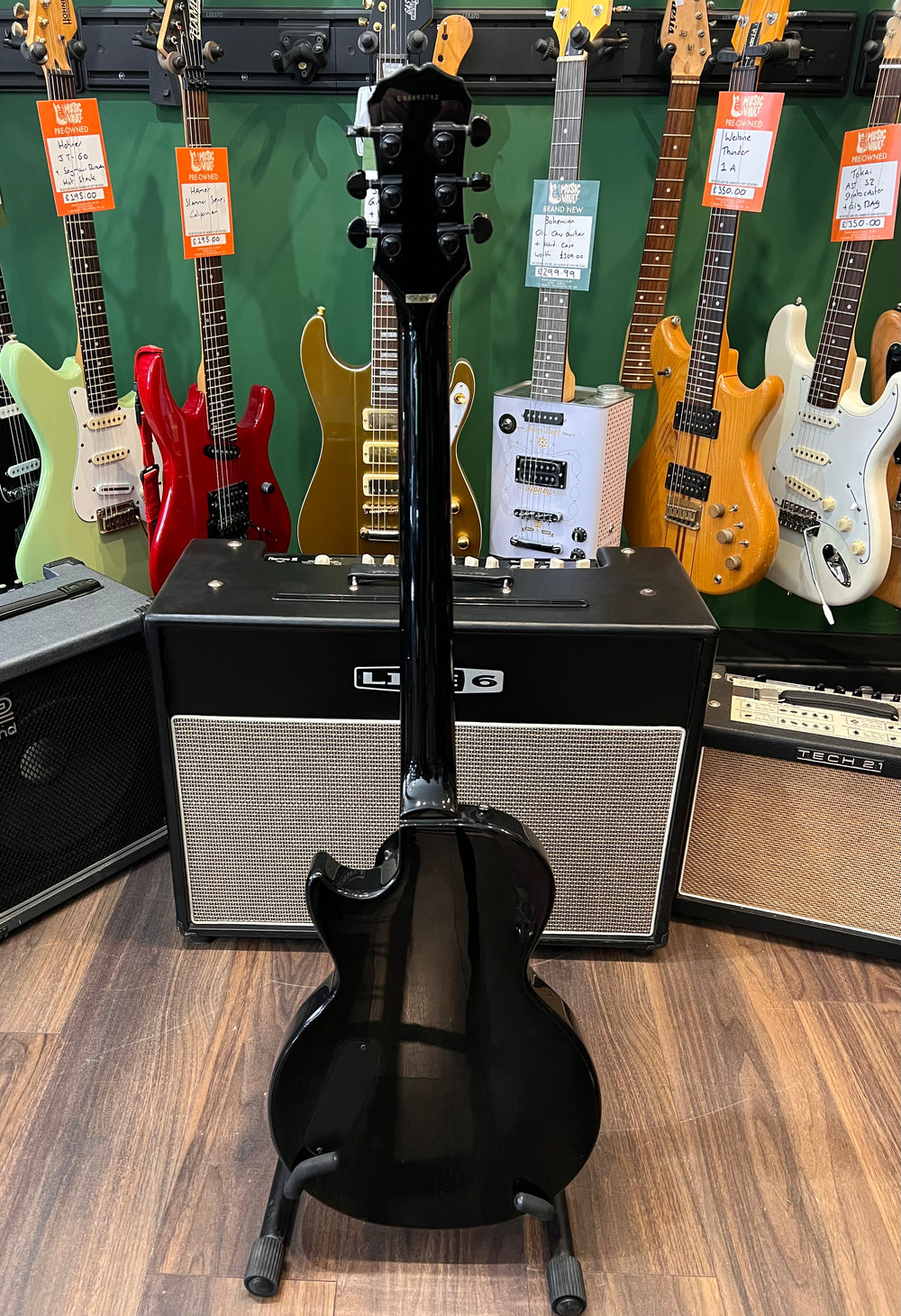 Epiphone Les Paul ENLB Baritone Iron Cross 2004 (Pre-Owned) - Music Vault