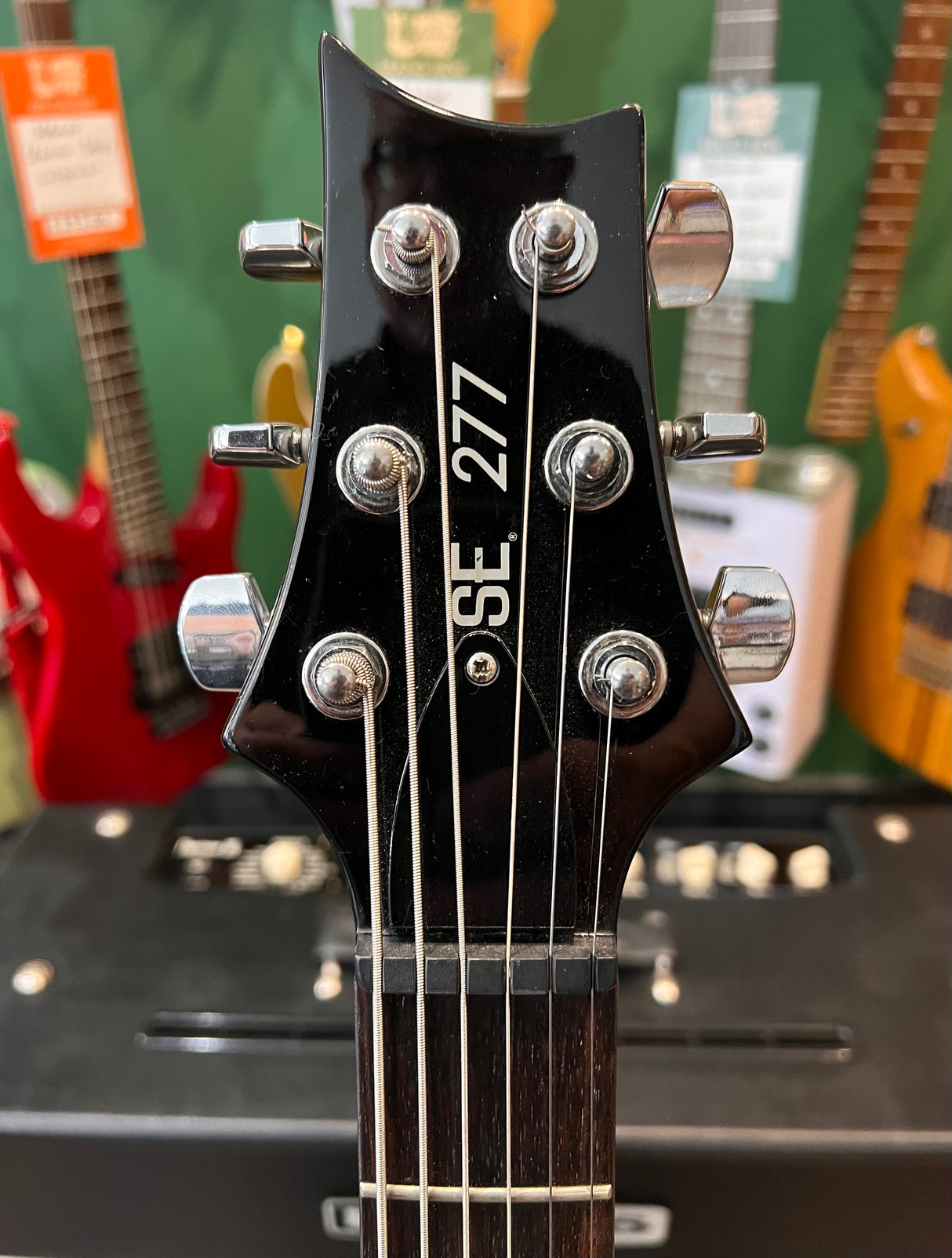 PRS SE 277 Semi Hollow Soapbar Baritone Charcoal Burst (Pre-Owned)