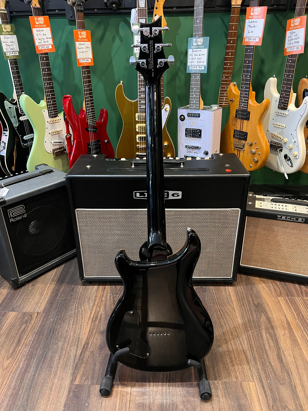 PRS SE 277 Semi Hollow Soapbar Baritone Charcoal Burst (Pre-Owned)