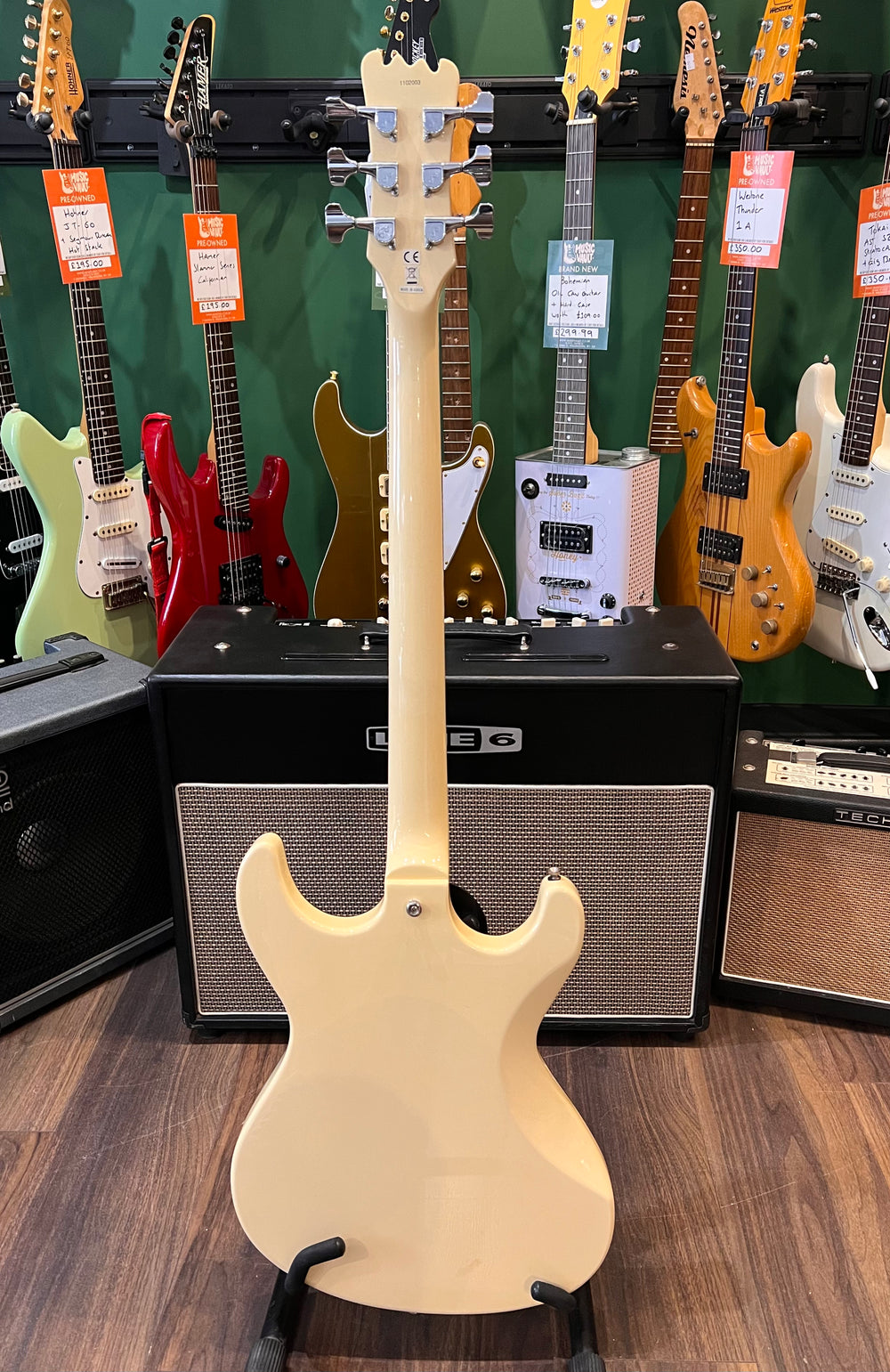 Eastwood Sidejack Bass VI Vintage Cream (Pre-Owned) - Music Vault