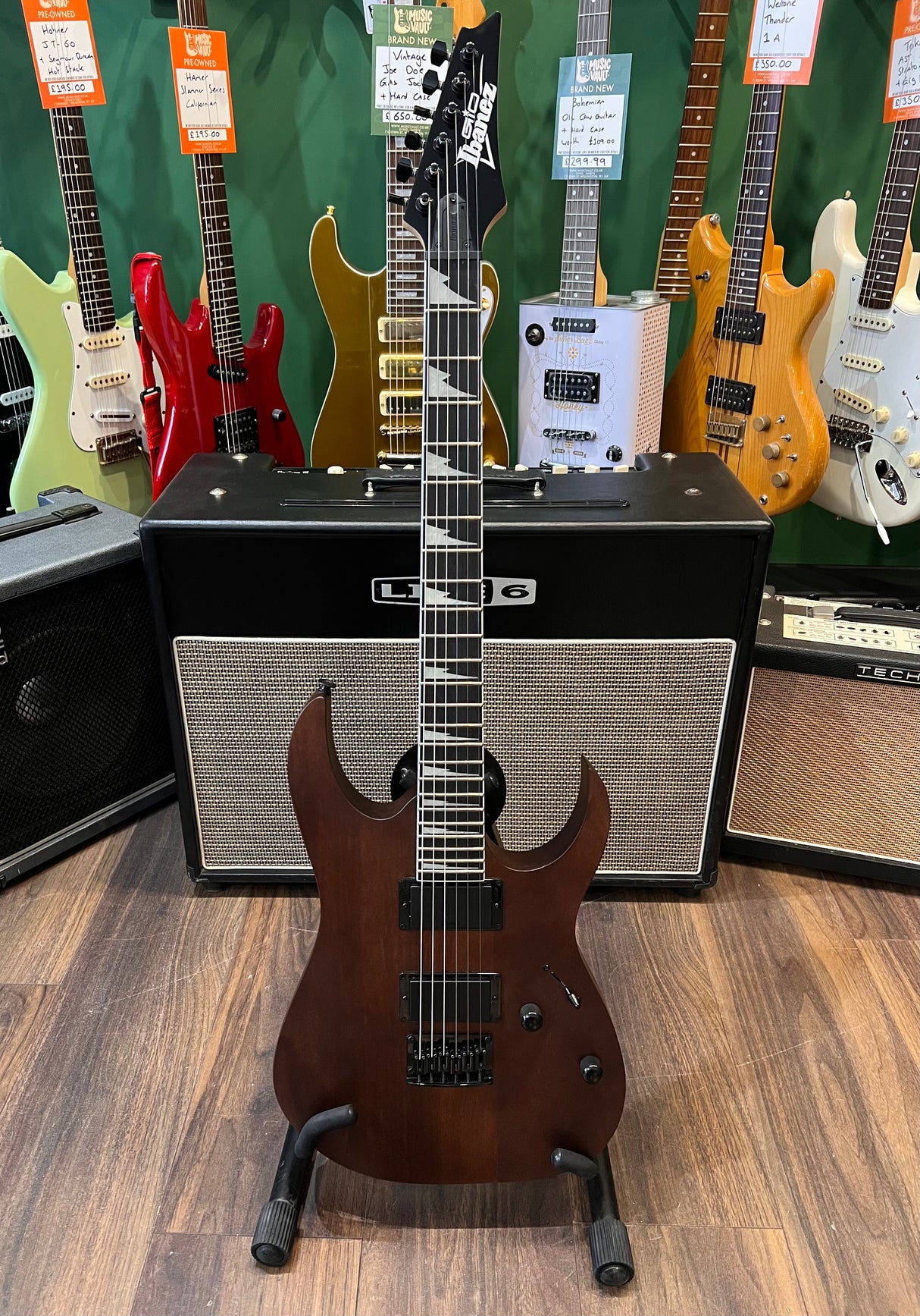 Ibanez GIO GRG121DX Walnut Flat (Pre-Owned) - Music Vault