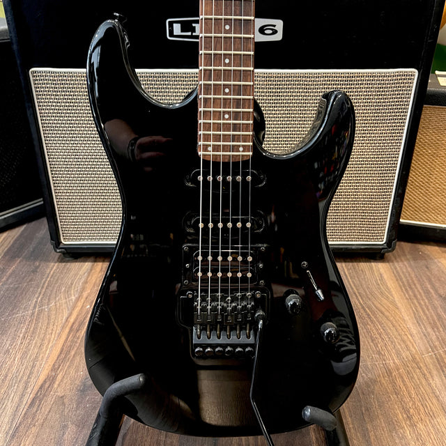 Squire Showmaster Floyd Rose Metallic Black (Pre-Owned) - Music Vault