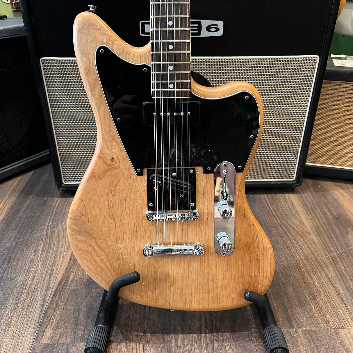 J Davey Custom 12 String Jazzmaster Natural (Pre-Owned) - Music Vault