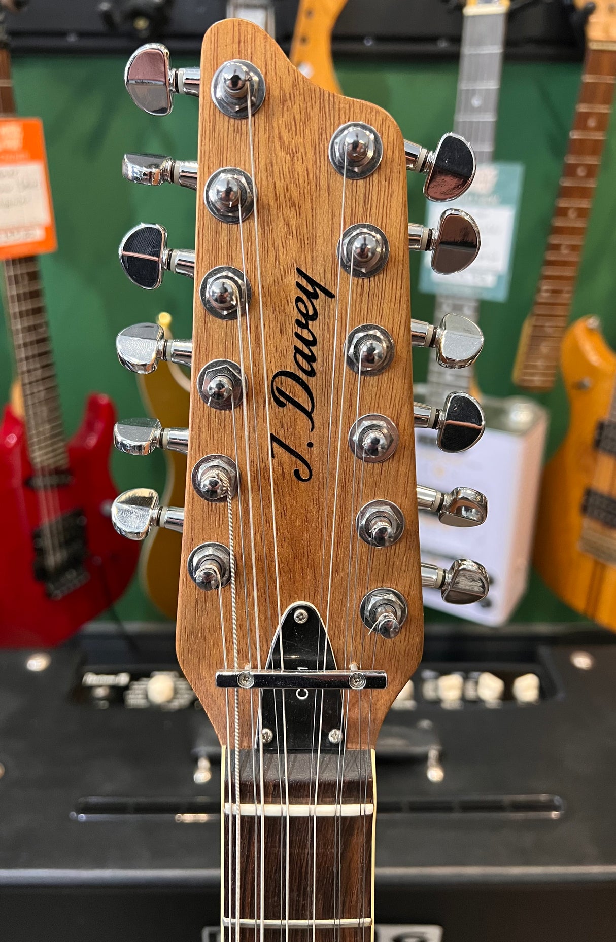 J Davey Custom 12 String Jazzmaster Natural (Pre-Owned) - Music Vault